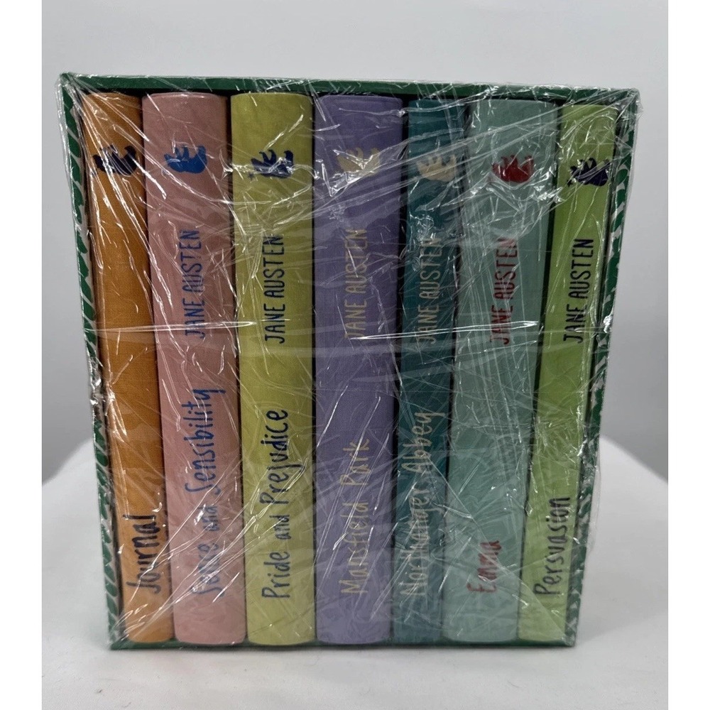 Jane Austen 7-Book Collection Box Set – Hardcover Pastel Editions + Bonus Journa